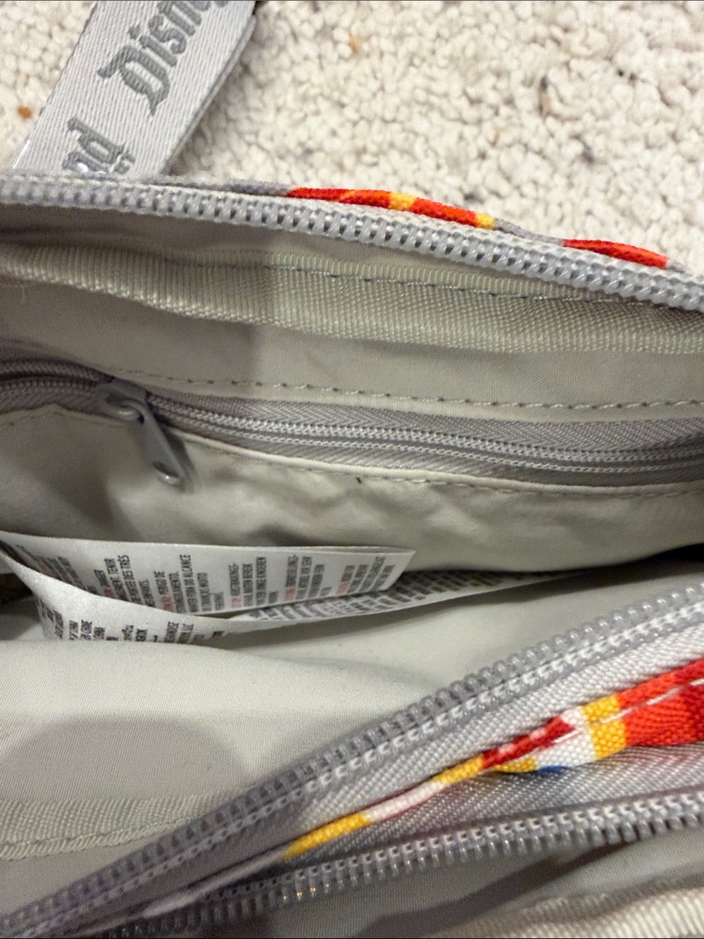 Disney Gray Multi Mickey Castle Crossbody Pouch - Picture 3 of 7
